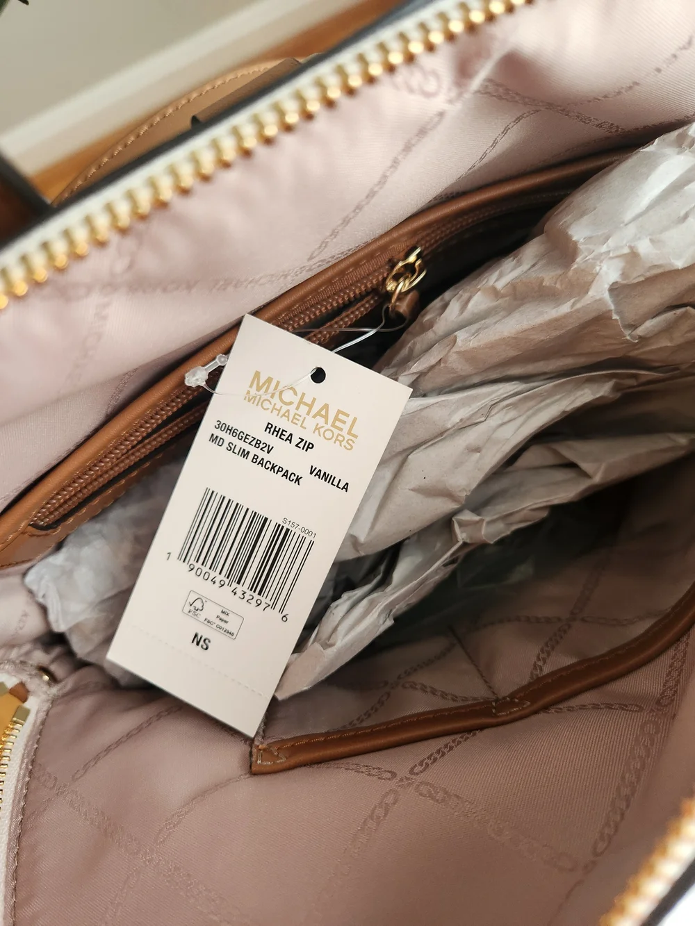 Michael Kors Jet Set Vanilla Signature Canvas Backpack